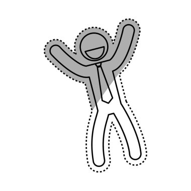 başarılı bir iş adamı piktogram