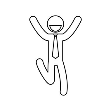 başarılı bir iş adamı piktogram