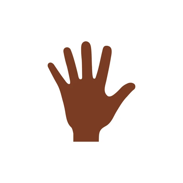 Human hand symbol — Stock Vector
