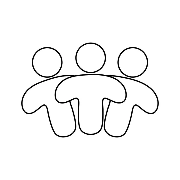 Symbole des personnes abstraites — Image vectorielle