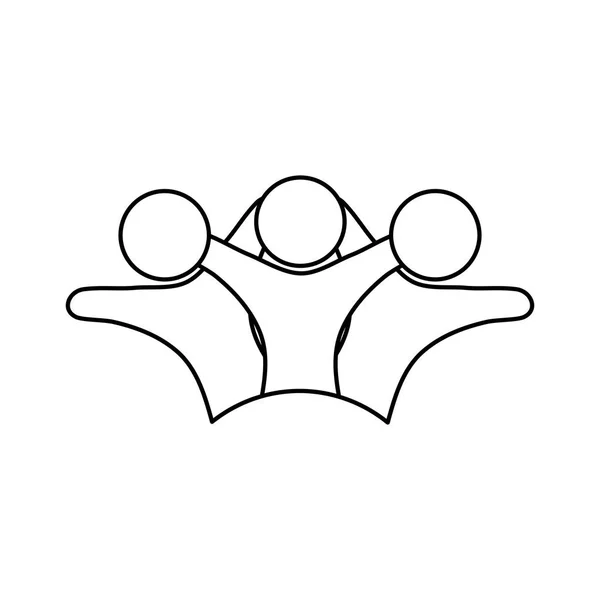 Symbole des personnes abstraites — Image vectorielle