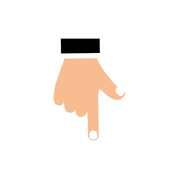 Human hand silhouette — Stock Vector