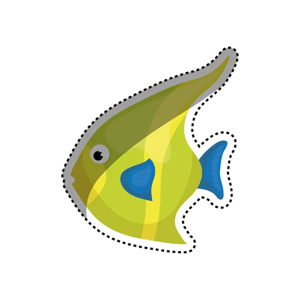 Sea fish animal — Stock Vector