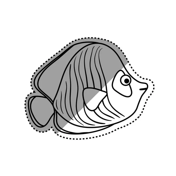 Havsfiskdjur — Stock vektor
