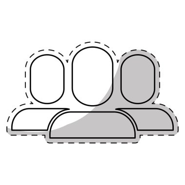 Kullanıcılar piktogram topluluk simge görüntüsü