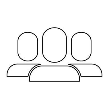 Kullanıcılar piktogram topluluk simge görüntüsü