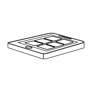 smarthphone ekran simge görüntüsünü üzerlerine app ile