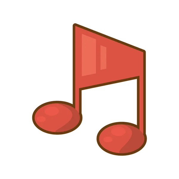 Bande dessinée note de quaver musical — Image vectorielle