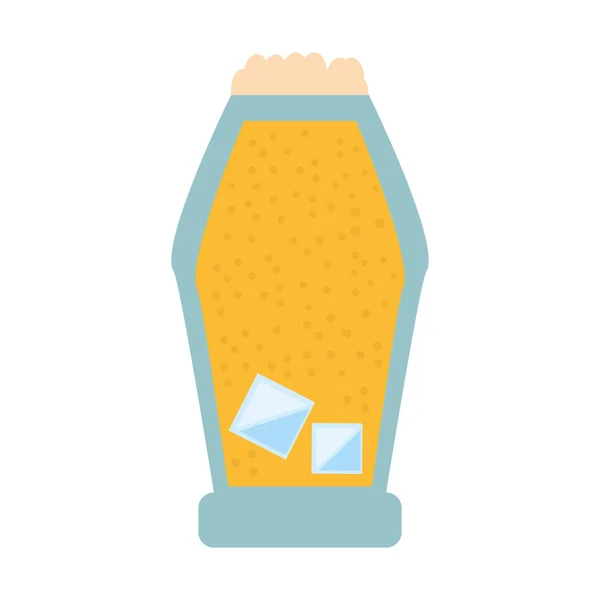 Verre tasse cristal boisson icône — Image vectorielle