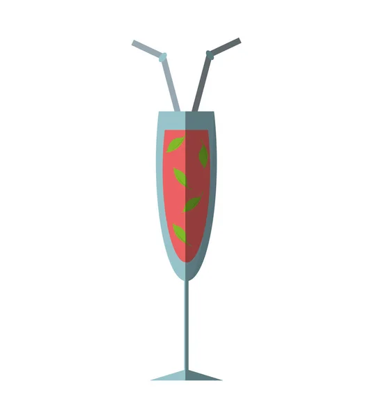 Cocktail mojito rinfrescante ombra bevanda fredda — Vettoriale Stock
