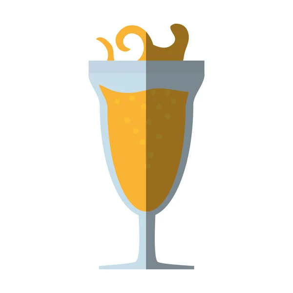 Cóctel mimosa bebida celebración sombra — Vector de stock