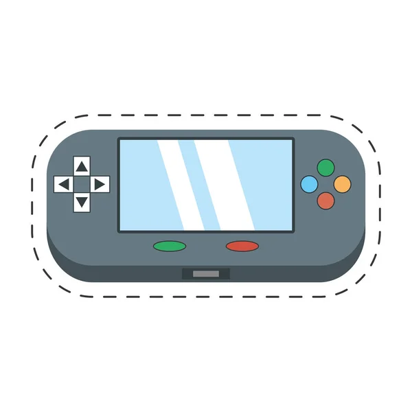 Tecnología portátil gamepad de vídeo — Vector de stock