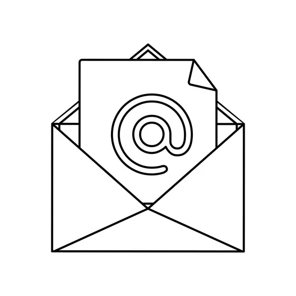 Imagen de iconos relacionados con correo electrónico — Vector de stock