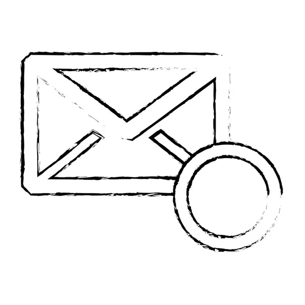 Messaggio busta posta icona immagine — Vettoriale Stock
