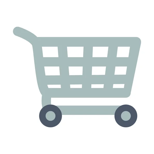 Shopping cart ikonbild — Stock vektor