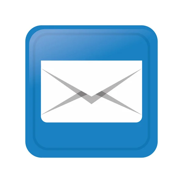 Message envelope mail icon image — Stock Vector