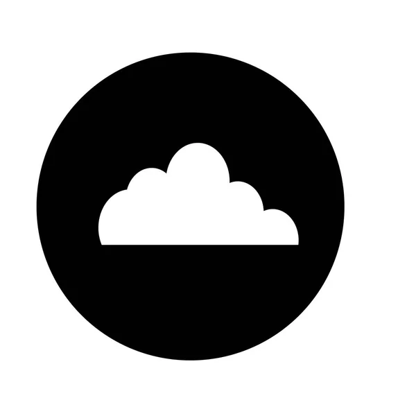 Afbeelding van de miniatuur pictogram van de knop van Cloud-opslag — Stockvector