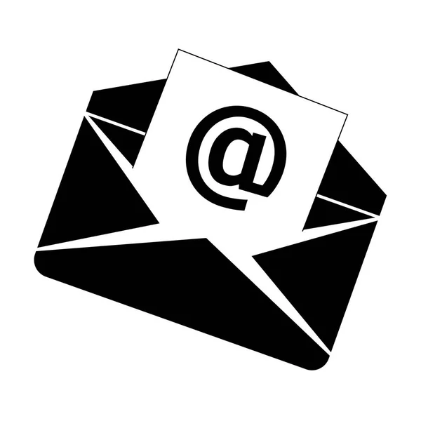 E-Mail bezogene Symbole Bild — Stockvektor