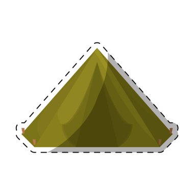 kamp çadır simge görüntüsü