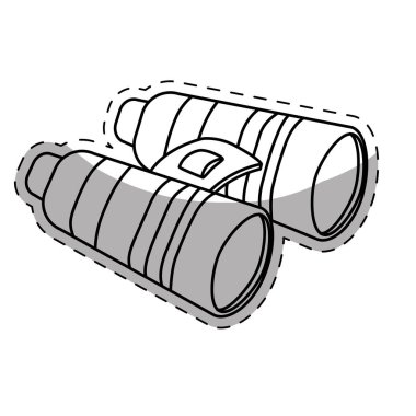 dürbün seyahat veya askeri simge görüntüsü