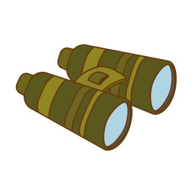 dürbün seyahat veya askeri simge görüntüsü