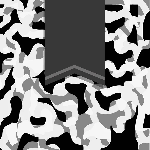 Armén kamouflage med menyfliksområdet banner ikonbild — Stock vektor