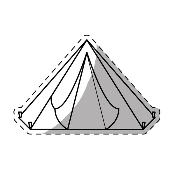 Изображение значка палатки лагеря — стоковый вектор