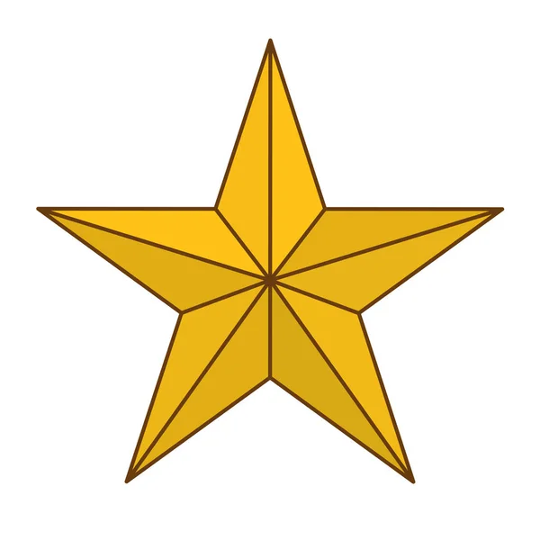 Estrella de dibujos animados icono de imagen — Vector de stock