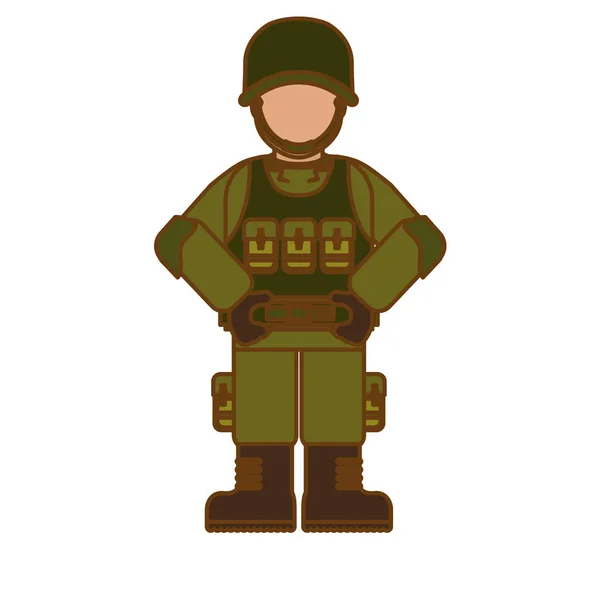 Ejército iconos relacionados imagen — Vector de stock