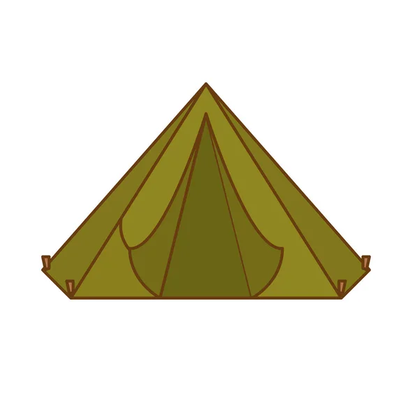 Campamento icono de la tienda imagen — Vector de stock