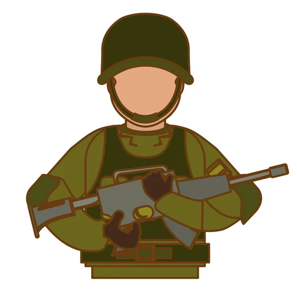 Army related  icons image — Stock Vector