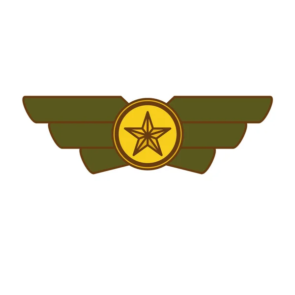 Imagem de ícones relacionados ao exército —  Vetores de Stock