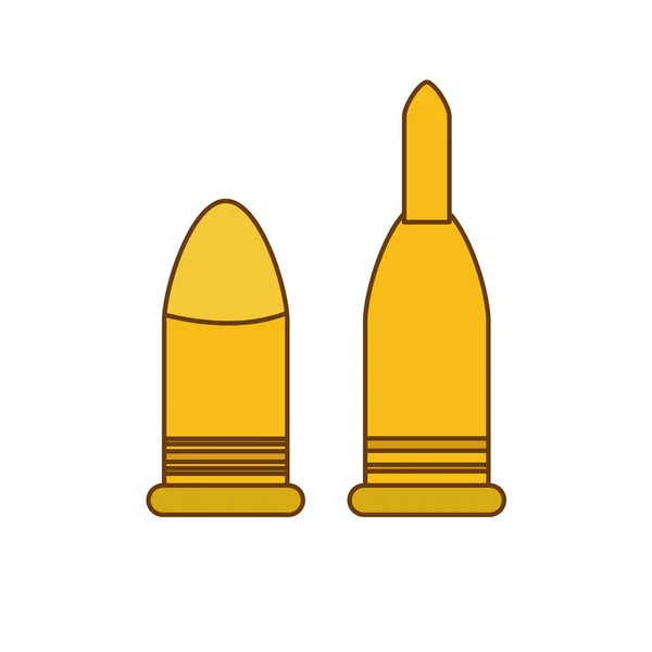 Weapon bullet icon image — Stock Vector