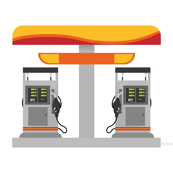 Benzin veya petrol sanayi ilgili simgeler resim — Stok Vektör