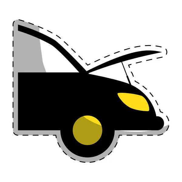 Coche taller iconos relacionados imagen — Vector de stock