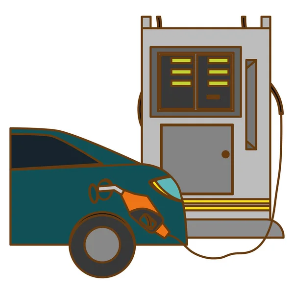 Imagen de iconos relacionados con la gasolina o la industria petrolera — Vector de stock