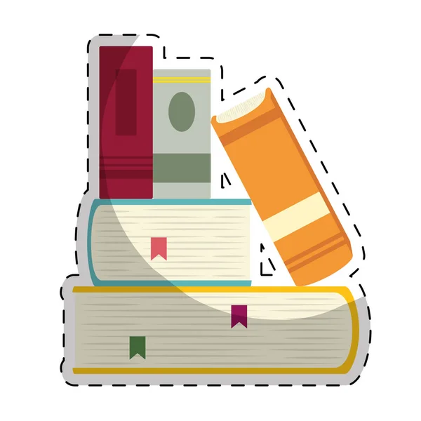 Libro icono imagen — Vector de stock