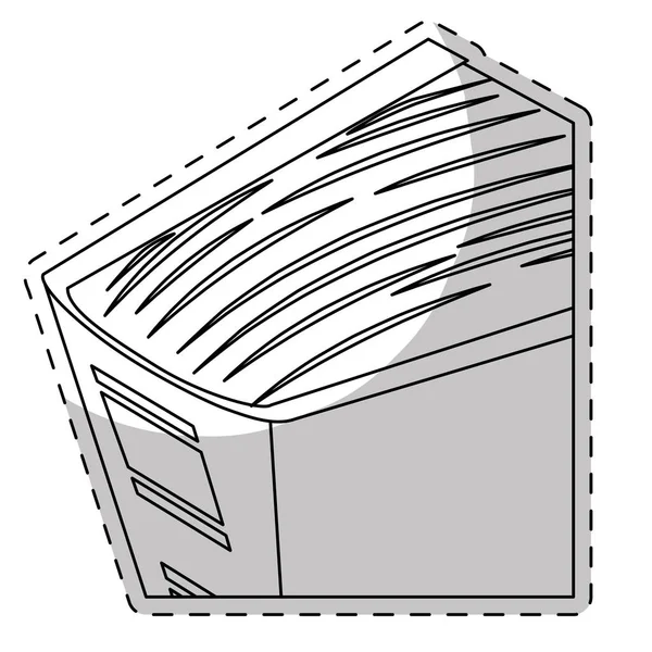 Libro icono imagen — Vector de stock