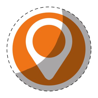 GPS PIN düğmesi küçük resim simge görüntüsü