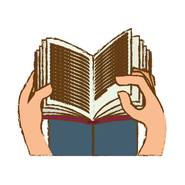 Könyv olvasó ikon kép — Stock Vector