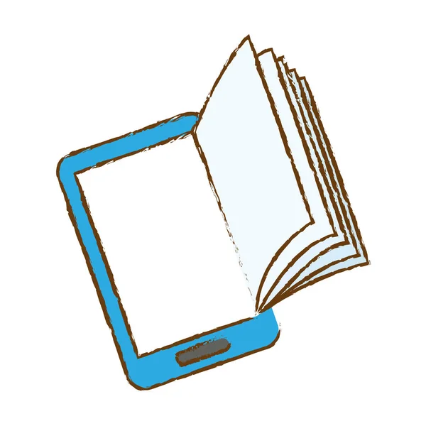 Ebook o libro de descarga icono de imagen — Archivo Imágenes Vectoriales