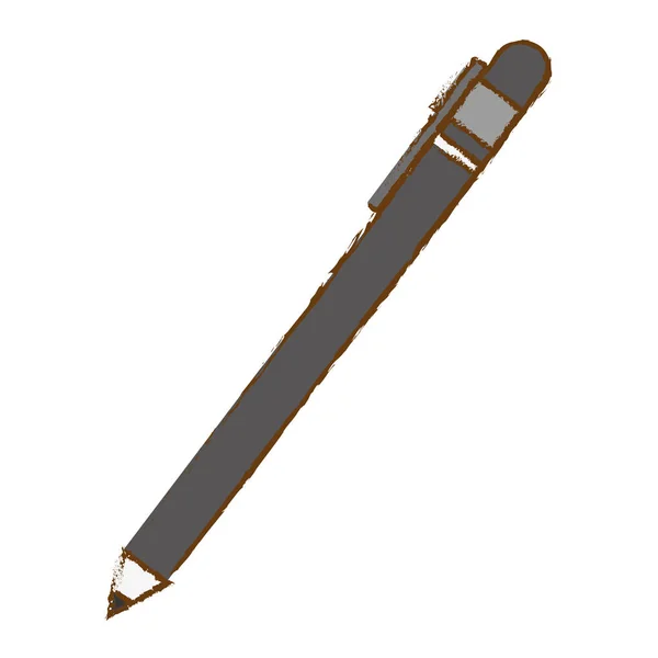 Één pen pictogramafbeelding — Stockvector