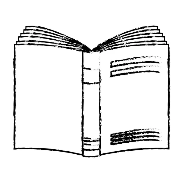 Lettura libro icona immagine — Vettoriale Stock