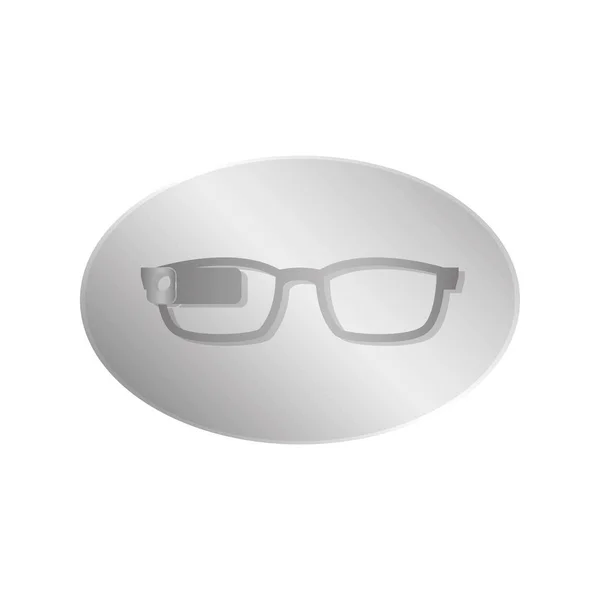 Slimme bril pictogramafbeelding — Stockvector