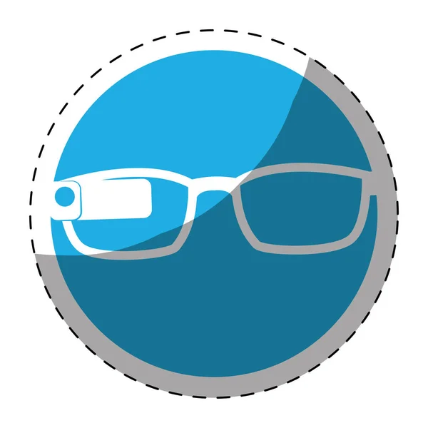 Symbolbild für intelligente Brille — Stockvektor