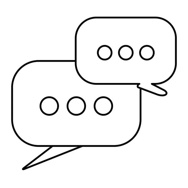 Mobiele messaging chat pictogramafbeelding — Stockvector