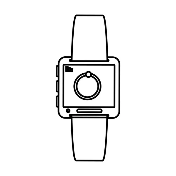 Зображення піктограми гаджета розумного годинника — стоковий вектор