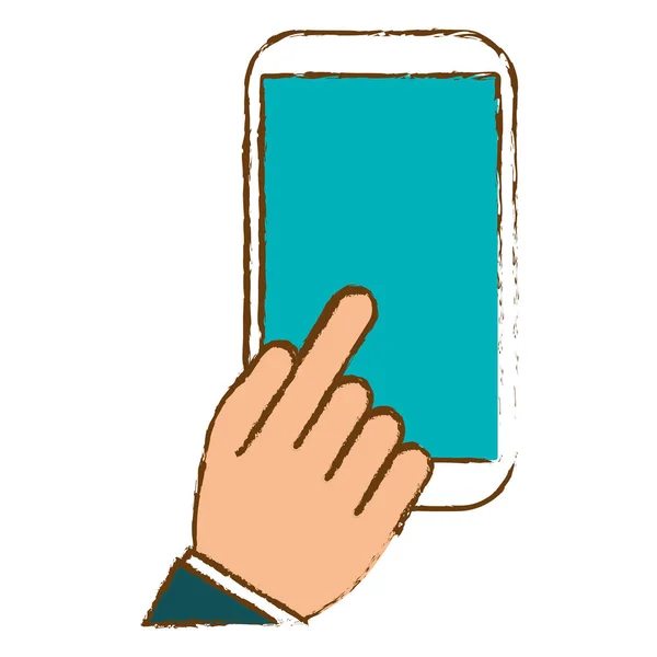 Smartphone gadget icono de imagen — Vector de stock