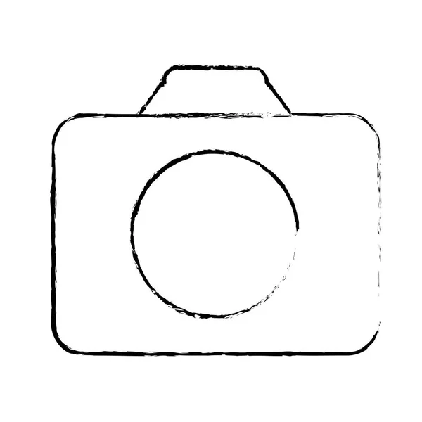 Macchina fotografica miniatura icona immagine — Vettoriale Stock