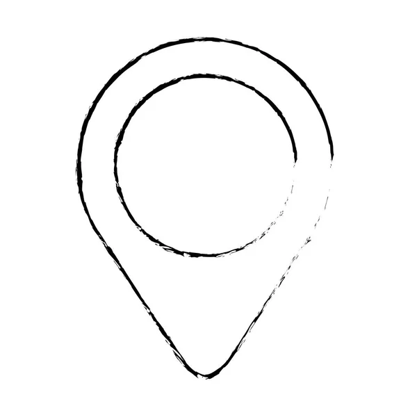 Imagen de icono de pin gps — Vector de stock